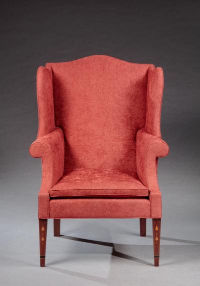 FEDERAL INLAID WING CHAIR