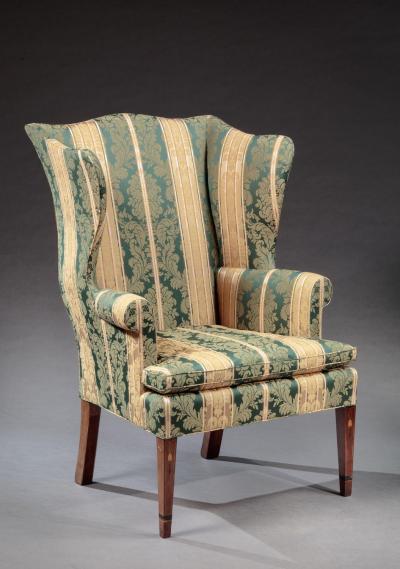 FEDERAL INLAID WING CHAIR