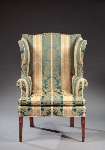 FEDERAL INLAID WING CHAIR