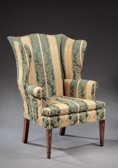 FEDERAL INLAID WING CHAIR