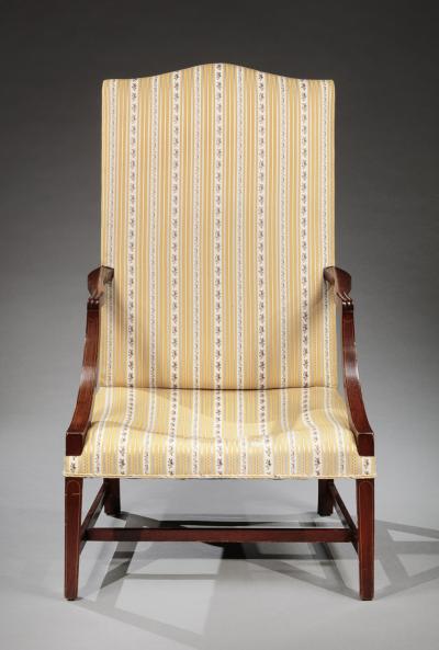 FEDERAL MAHOGANY LOLLING CHAIR