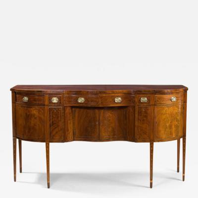 FEDERAL SERPENTINE FRONT SIDEBOARD WITH BELLFLOWER INLAYS