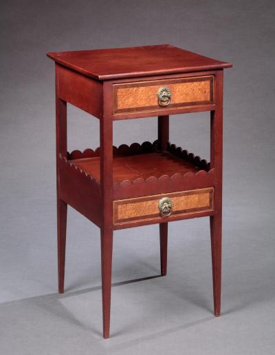 FEDERAL TWO DRAWER SIDE TABLE