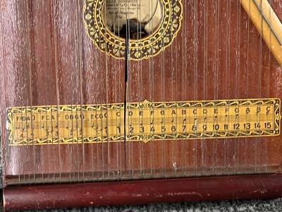FELIX SCHMIDT 19TH CENTURY MANDOLIN GUITAR DECORATED WITH EAGLE SHIELD