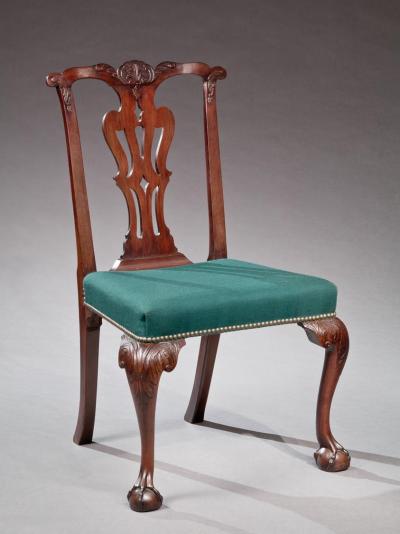FINE CHIPPENDALE SIDE CHAIR