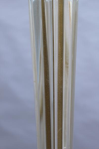 FINE FRENCH ART DECO GLASS AND BRONZE FLOOR LAMP