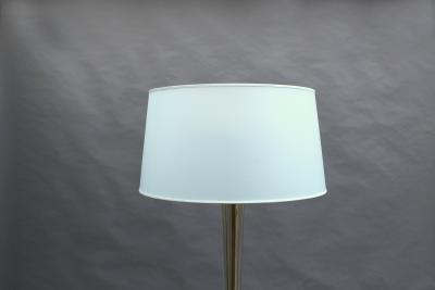 FINE FRENCH ART DECO GLASS AND BRONZE FLOOR LAMP
