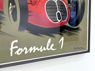 FORMULA 1 VINTAGE LINEN BACKED POSTER