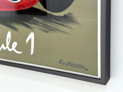 FORMULA 1 VINTAGE LINEN BACKED POSTER