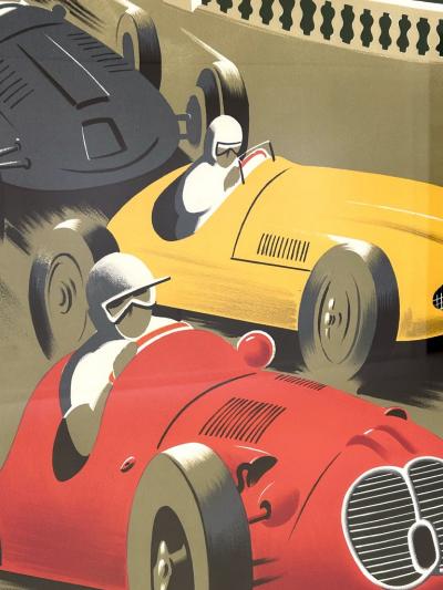 FORMULA 1 VINTAGE LINEN BACKED POSTER