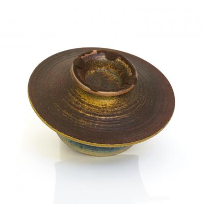 FRANCESCA MASCITTI LINDH FRANCESCA MASCITTI LINDH GLAZED CERAMIC VESSEL WITH FOOT 