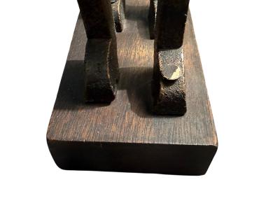 FRANK MEISLER BRUTALIST ARTICULATED METAL CAMEL SCULPTURE BY FRANK MEISLER