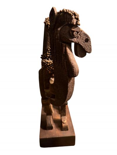 FRANK MEISLER BRUTALIST ARTICULATED METAL CAMEL SCULPTURE BY FRANK MEISLER