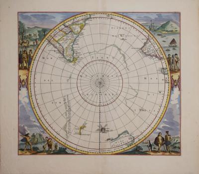 FREDERICK DE WIT FREDERICK DE WIT TERRA AUSTRALIS INCOGNITA CIRCULUS ANTARCTICUS SOUTH POLE 