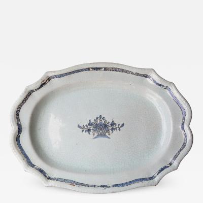 FRENCH 18TH CENTURY OVAL SERVING DISH Circa 1750