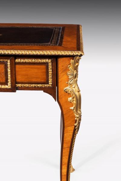 FRENCH 19TH CENTURY GILT BRONZE MOUNTED WRITING TABLE