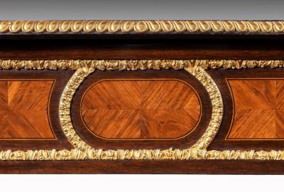 FRENCH 19TH CENTURY GILT BRONZE MOUNTED WRITING TABLE