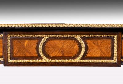 FRENCH 19TH CENTURY GILT BRONZE MOUNTED WRITING TABLE