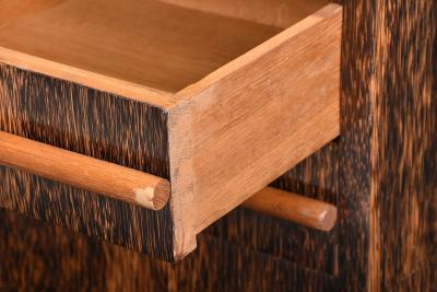 FRENCH ART DECO PALMWOOD BAR CABINET