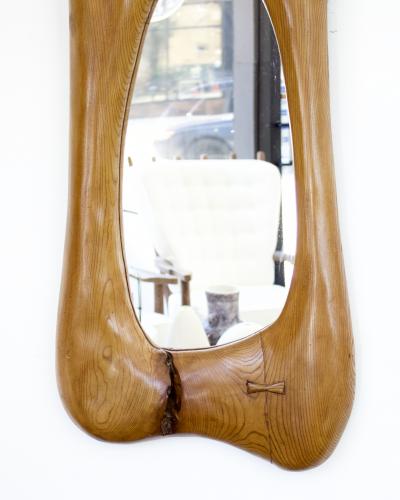 FRENCH HAND CARVED LARGE ORGANIC FORM WALL MIRROR