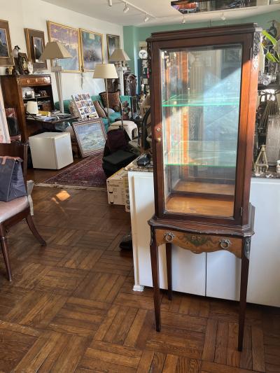 FRENCH PETITE ANTIQUE VITRINE