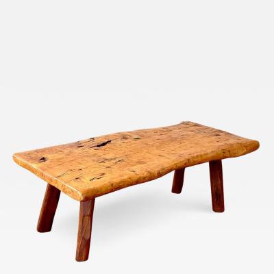 FRENCH PRIMITIVE COFFEE TABLE IN ELM