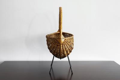 FRENCH WICKER FRUIT BOWL