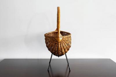 FRENCH WICKER FRUIT BOWL