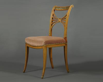 FRIEDRICH GOTTLOB HOFFMANN 11645 SET OF SIX NEOCLASSICAL SIDE CHAIRS