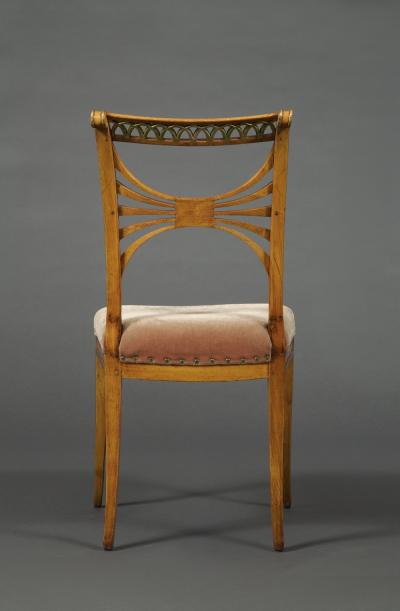 FRIEDRICH GOTTLOB HOFFMANN 11645 SET OF SIX NEOCLASSICAL SIDE CHAIRS