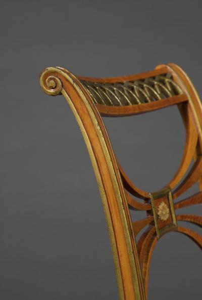 FRIEDRICH GOTTLOB HOFFMANN 11645 SET OF SIX NEOCLASSICAL SIDE CHAIRS