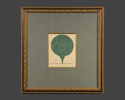 FRITZ ENDELL SET OF EXTREMELY FINE WOODCUTS OF ANCIENT HAND MIRRORS BY FRITZ ENDELL