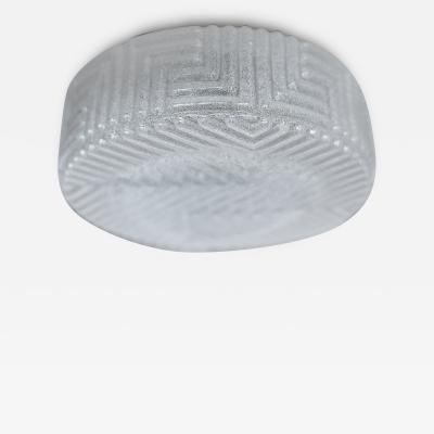 FROSTED AUSTRIAN FLUSH MOUNT