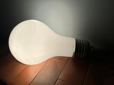 FUN GIANT POP ART GLASS LIGHTBULB LAMP