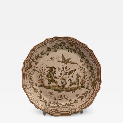 Fa ence Plate France 18th Century