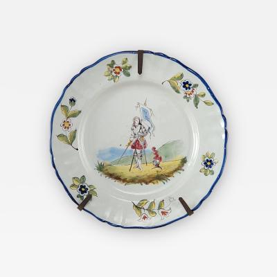 Fa ence Plate with Joan of Arc France 19th century