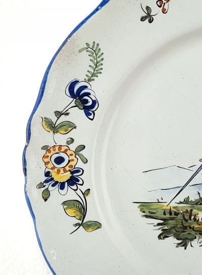 Fa ence Plate with Joan of Arc France 19th century