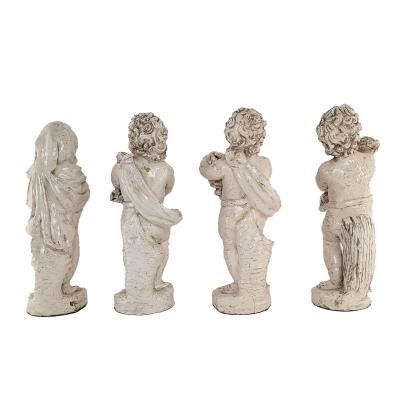 Fa ence Pottery Figures of the Four Seasons Probably Italy circa 1900
