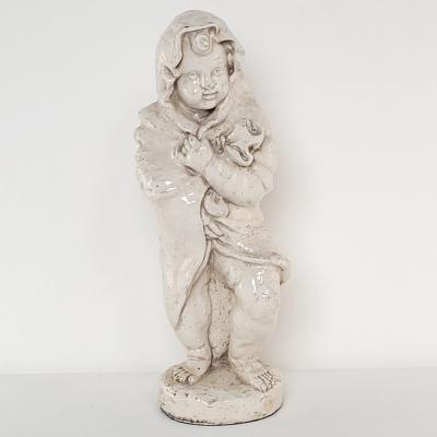 Fa ence Pottery Figures of the Four Seasons Probably Italy circa 1900