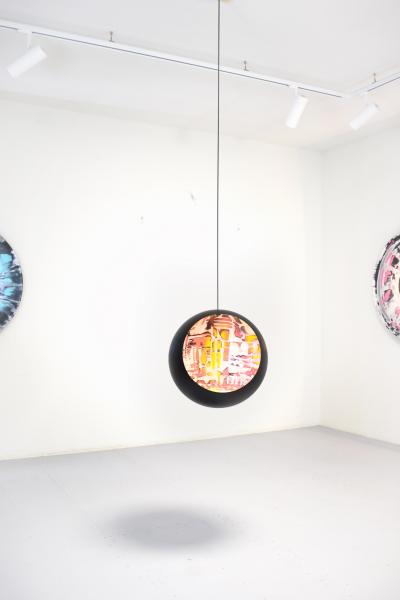 Fabian Bollinger Hanging Steel Ball by Fabian Bollinger