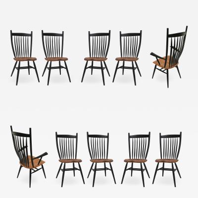 Fabian Fischer Set of 10 Handcrafted Studio Bent Chairs by Fabian Fischer Germany 2019