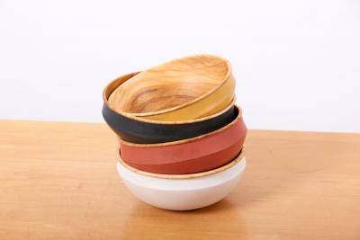Fabian Fischer Set of 4 Wooden Bowls by Fabian Fischer Germany 2020