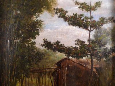 Fabian de la Rosa Filipino Girl Coming Down the Steps