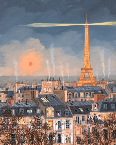 Fabienne Delacroix Lumi re sur la tour Eiffel 2023