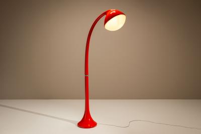 Fabio Lenci DL5 Lampione Floor Lamp in Red by Fabio Lenci for Guzzini Italy 1971