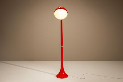 Fabio Lenci DL5 Lampione Floor Lamp in Red by Fabio Lenci for Guzzini Italy 1971