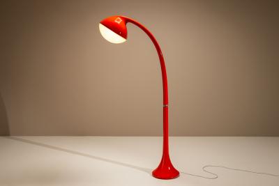 Fabio Lenci DL5 Lampione Floor Lamp in Red by Fabio Lenci for Guzzini Italy 1971