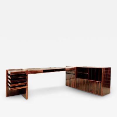 Fabio Lenci Mid Century Modern Executive Desk by Fabio Lenci for Bernini