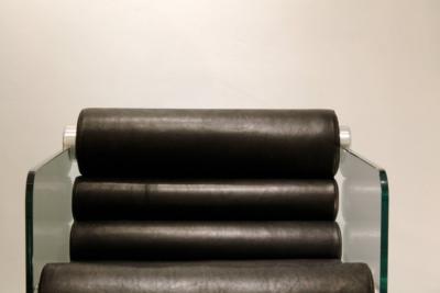 Fabio Lenci Pair of Hyaline Armchairs by Fabio Lenci