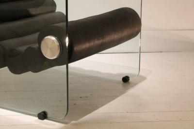 Fabio Lenci Pair of Hyaline Armchairs by Fabio Lenci